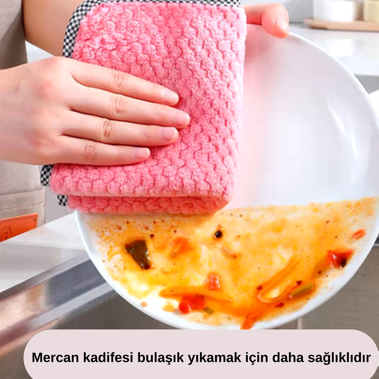 Çift Katlı Emici Mikrofiber Temizlik Bezi